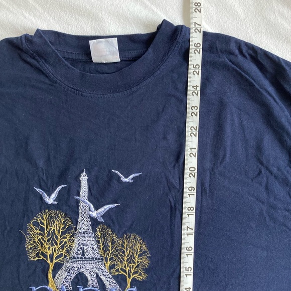 EUC navy Paris tee, size L. - Picture 6 of 8